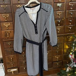 Banana Republic Navy & White Dress Size 10